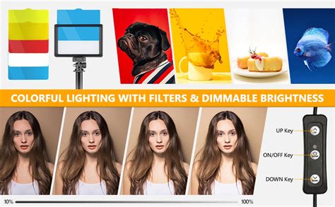 Neewer 2 Packs Portable Photography Lighting Kit Dimmable 5600k Usb 66