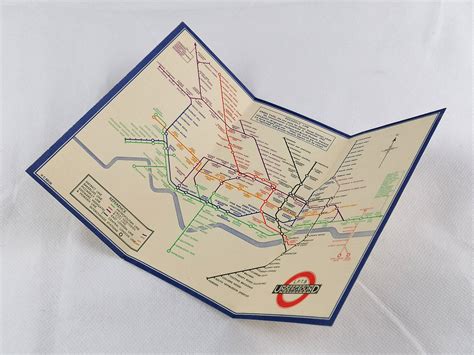 1933 London Underground Pocket Map 2nd Design Hc Beck Iconic Antiques