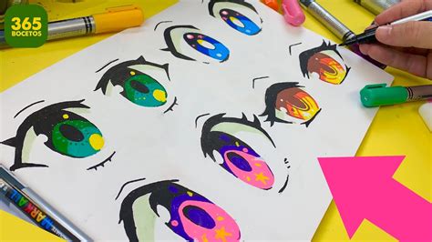 Como Dibujar Ojos Anime ⭐️ Como Aprender A Dibujar Con Dibujos Faciles