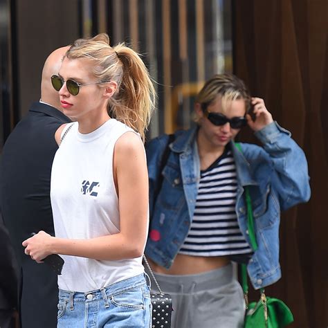 Miley Cyrus And Stella Maxwell Leaves A Hotel In New York 06202015