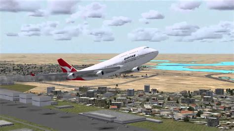 Fsx Qantas Plane Crash Youtube