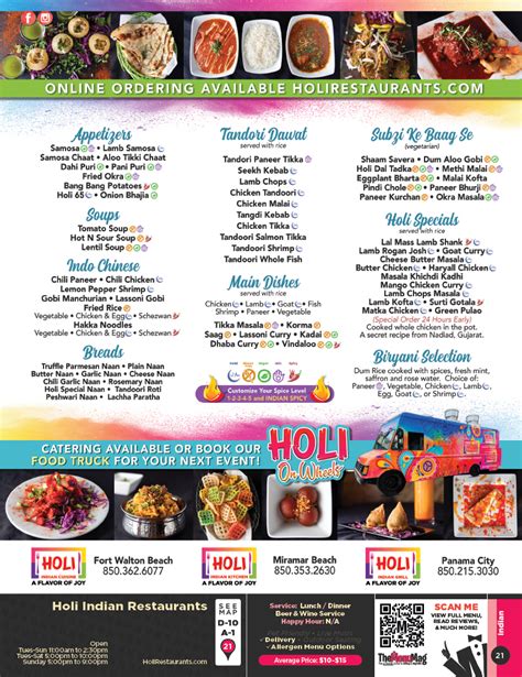 Holi Indian Cuisine Fort Walton Beach The Menu Mag