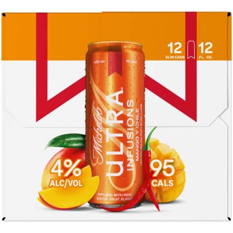 Michelob Ultra Infusions Mango Y Chile Light Beer Cans 12 Pk 12 Fl