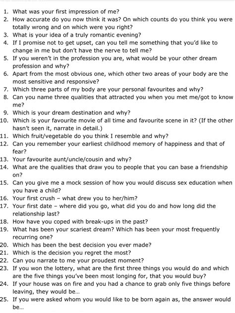 Fun Questions To Ask Your Partner Fun Guest