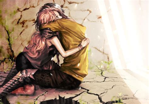 Romantic Anime Hug Wallpapers Wallpaper Cave