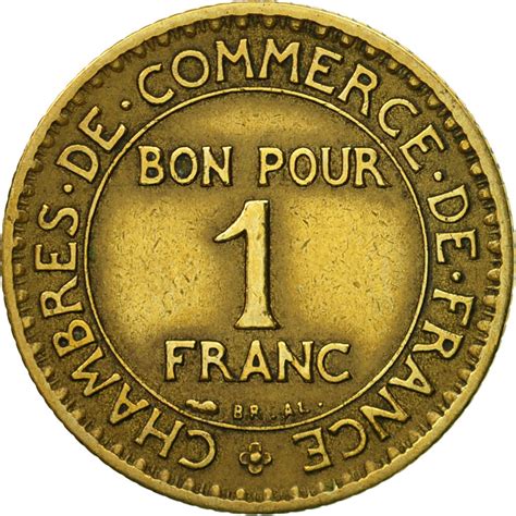 524459 Coin France Chambre De Commerce Franc 1923 Paris Ef40