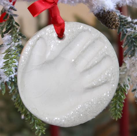 Child To Cherish Snowprints Handprint Ornament Kit Handprint Ornament