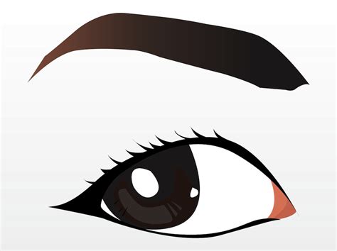 Pretty Brown Eye Vector Art And Graphics