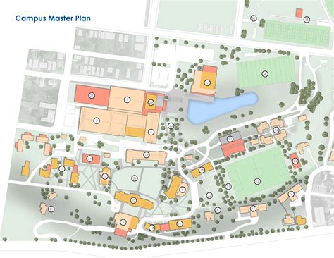 Campus Master Plan With Numbers Simons Architects
