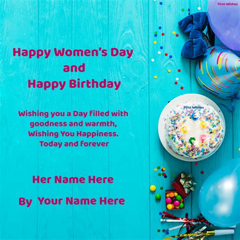 Happy Womens Day And Birthday Wishes Image Quotes