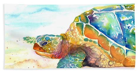 Rainbow Sea Turtle Beach Towel For Sale By Marionette Taboniar