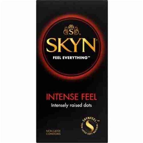 Skyn Intense Feel Latex Free Textured Condoms 10 Condoms Allcondom