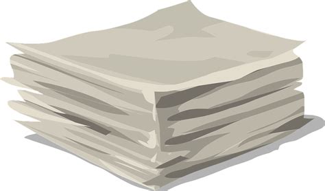 Paper Stack Clipart