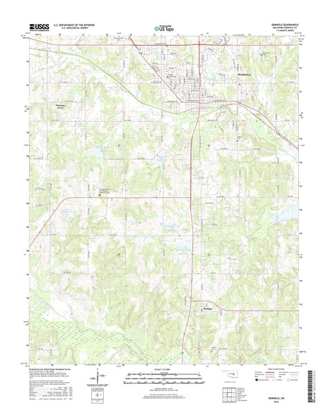Mytopo Seminole Oklahoma Usgs Quad Topo Map
