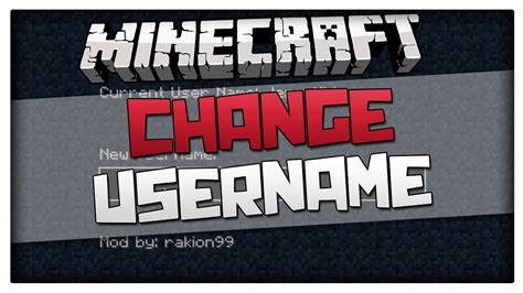Minecraft 18 Change Your Username Minecraft Mod Tutorial How To