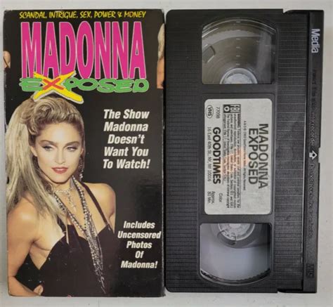 Madonna Exposed Vtg Vhs Movie Video Documentary Sex Scandal Uncensored Picclick