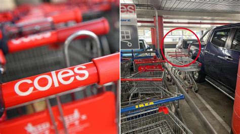 Coles Supermarket Shoppers Up In Arms Over Trolley Carpark Saga