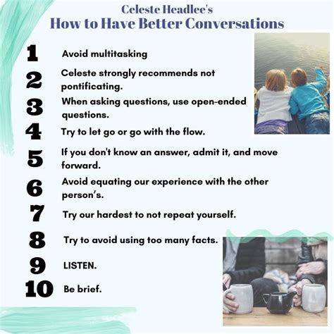 Celeste Headlees 10 Tips Best Conversation Topics Conversation
