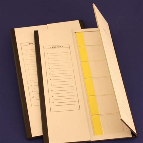 Brain Research Laboratories Cardboard Slide Folder Large Slides