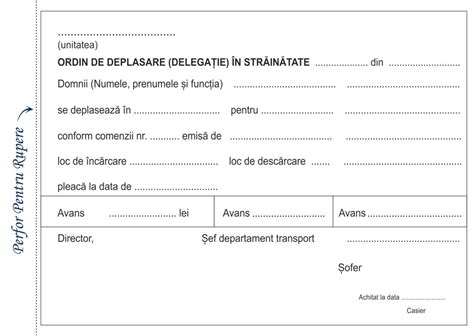 Ordin Deplasare In Strainatate Europaper Brasov