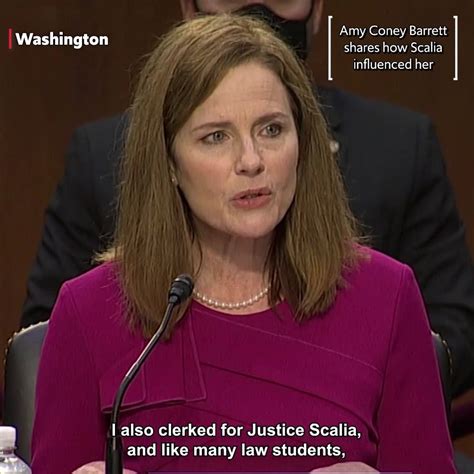 Supreme Court Nominee Amy Coney Barrett Talks About Scalias Influence Scotus Amybarrett