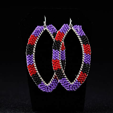 Multi Colored Tear Drop Earrings Authentically Cherokee