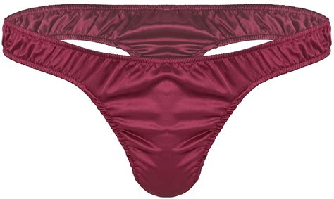 Sissy Sexy Satin Panties Low Rise Thongs And G Strings Open Crotch Lace