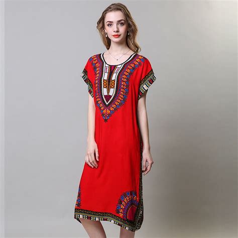 vrouw afrikaanse stijl kleding bathing badjas katoen 3d print plus size etnische dashiki jurk