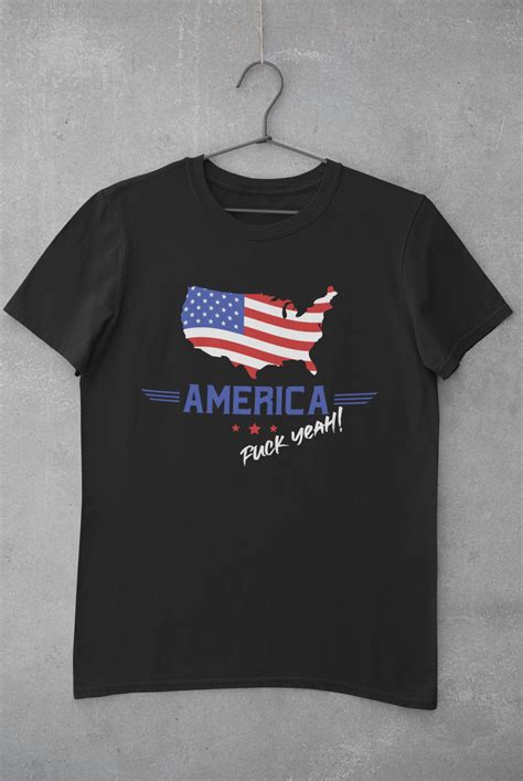 America Fuck Yeah T Shirt Funny Patriotic Tee Funny Usa Etsy