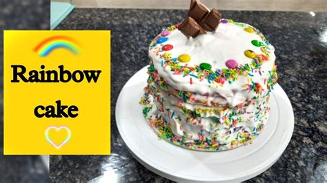 A Beginners Rainbow Cake With Betty Crocker And Pillsbury Cake Premixes