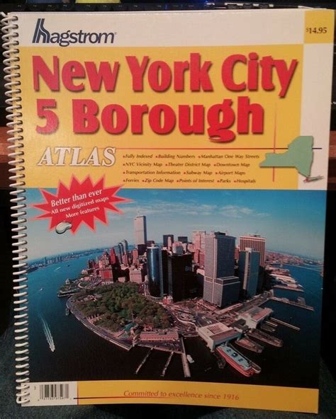 New York City 5 Borough Hagstrom Street Atlas Rare Ebay