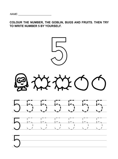 Download and print the worksheets to do puzzles, quizzes and lots of other fun activities in english. Number 5 Tracing Worksheets For Preschool | NumbersWorksheet.com