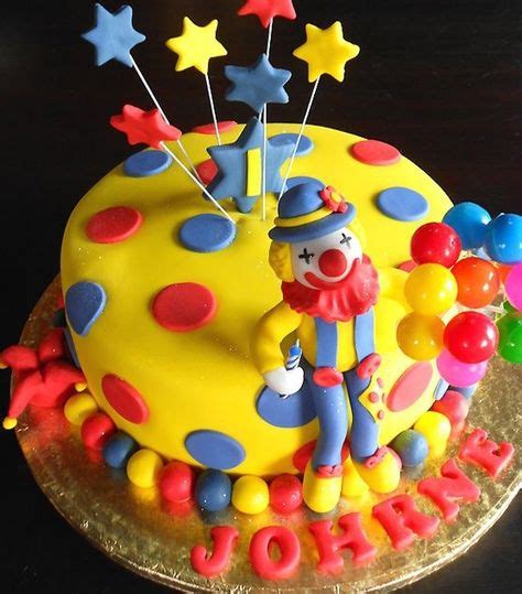 42 Ideas De Payaso Clown Cakes Cupcakes And More Tortas De Payasos Pastel De Payaso Tortas