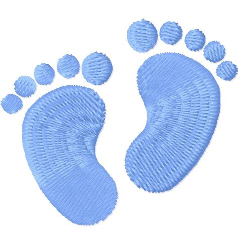 Baby Feet Solid Fill Machine Embroidery Design 1x1 2x2 3x3 4x4 Instant