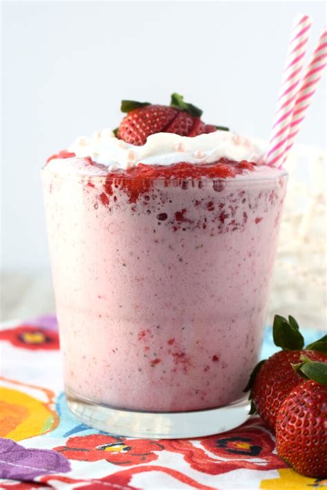 Strawberries And Cream Frappuccino Starbucks Copycat Snacks And Sips