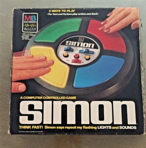 Vintage 1978 Simon Electronic Memory Game In Box Original Packaging