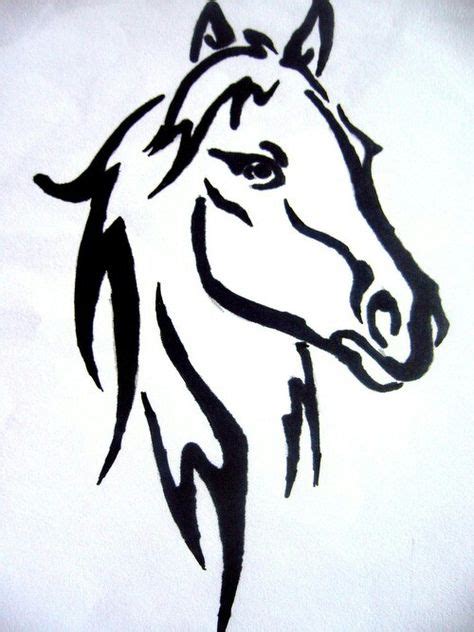 Horse Head Equine Divine Horse Stencil Wood Carving Patterns