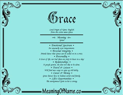 Grace Meaning Of Name
