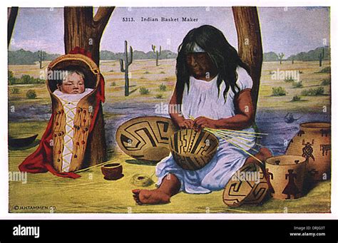 Native American Weaving Baskets Hi Res Stock Photography And Images Alamy