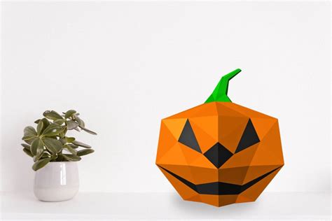 Diy Halloween Pumpkin 3d Papercraft