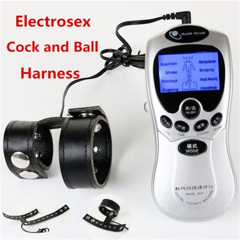 Electrosex Cock And Ball Harness Men Electro Stimulation E Stim Bi