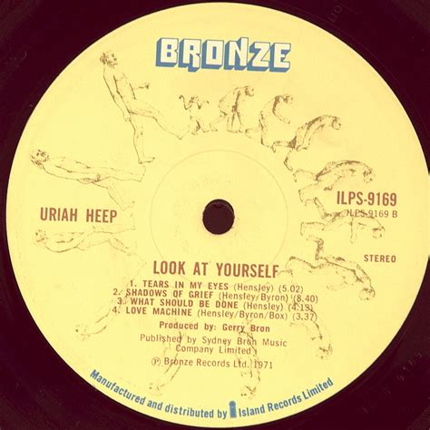 Uriah Heep Look At Yourself 1971 First Press Uk Bronze Nmintnmint