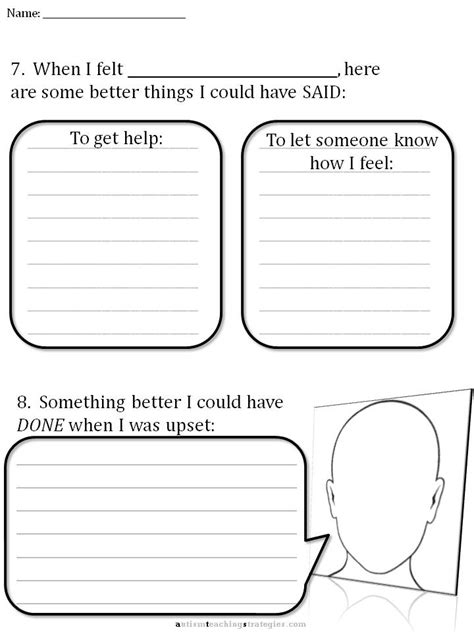 16 Best Images Of Autism Activity Worksheets Teen Social Skills