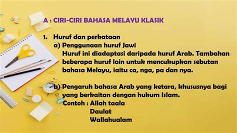 Contoh Ayat Bahasa Melayu Klasik Ciri Ciri Bahasa Melayu Klasik Riset
