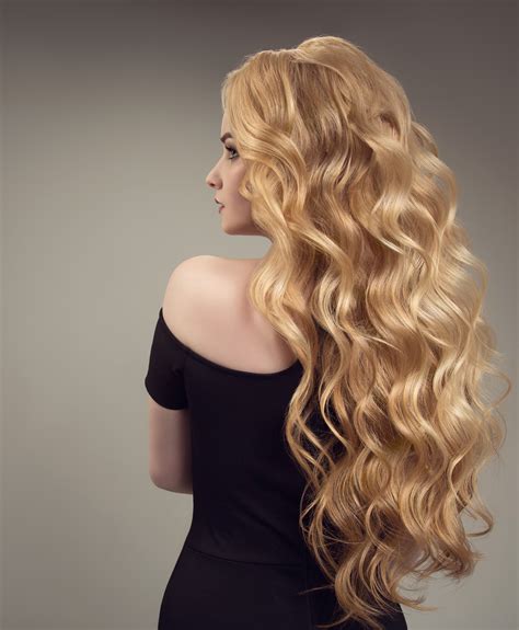 Long Curly Hair Back View