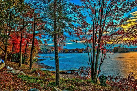 Lakeside In Autumn Photograph By Mark Cranston