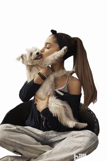 Ariana Grande Cuddling Cat Transparent Purepng