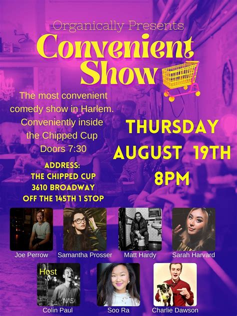 Convenient Show, The Chipped Cup, New York, 30 September