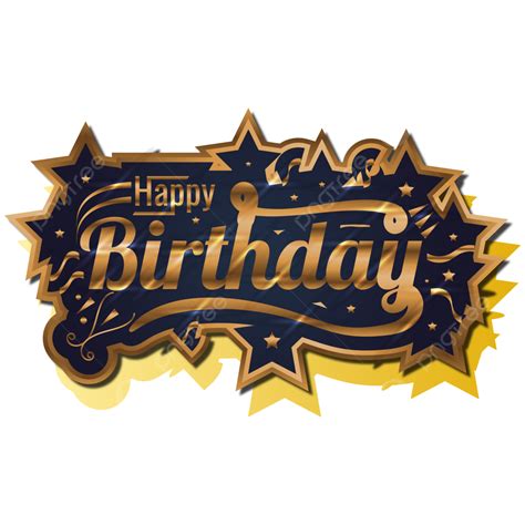 Goldener 3d Alles Gute Zum Geburtstag Text Luxusstil Vektor 3d Geburtstag Alles Gute Zum