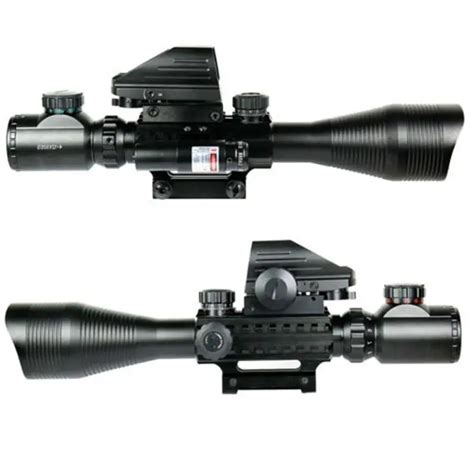 Lumiparty Tactical 4 12x50eg Red And Green Illuminated Rifle Scope W